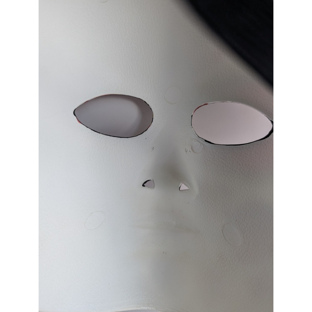 Day of the Dead Face Mask Floral Headband Molded Hard Plastic - Picture 8 of 13